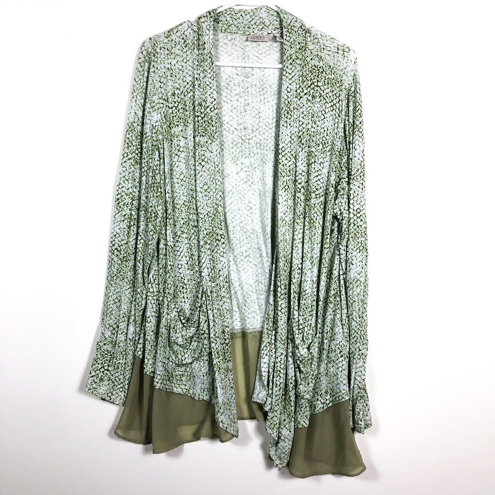 LOGO By Lori Goldstein open cardigan